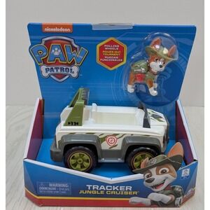 Paw Patrol Tracker Jungle Cruiser Vehicle + Figure Nickelodeon New